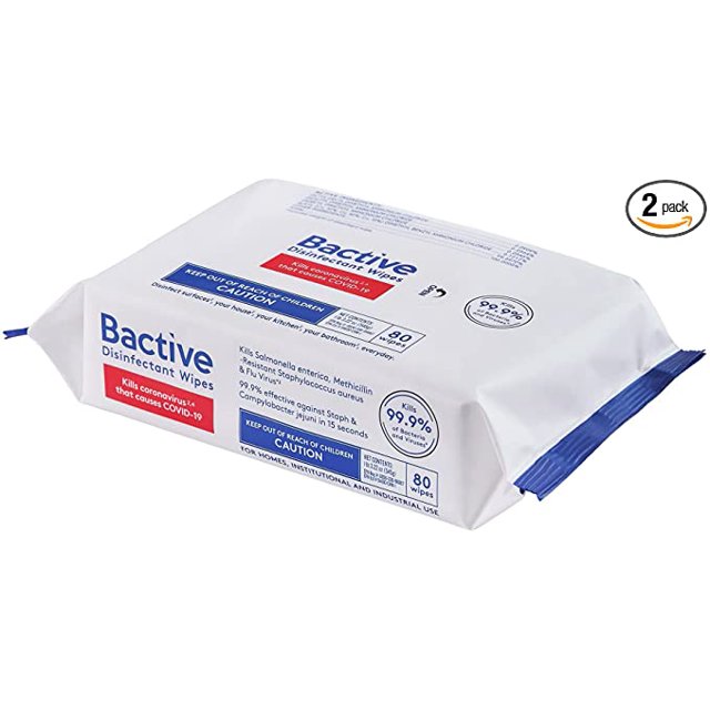 Bactive Disinfecting MultiPurpose Wipes 18 Pack, 1440 Wipes Total (80
