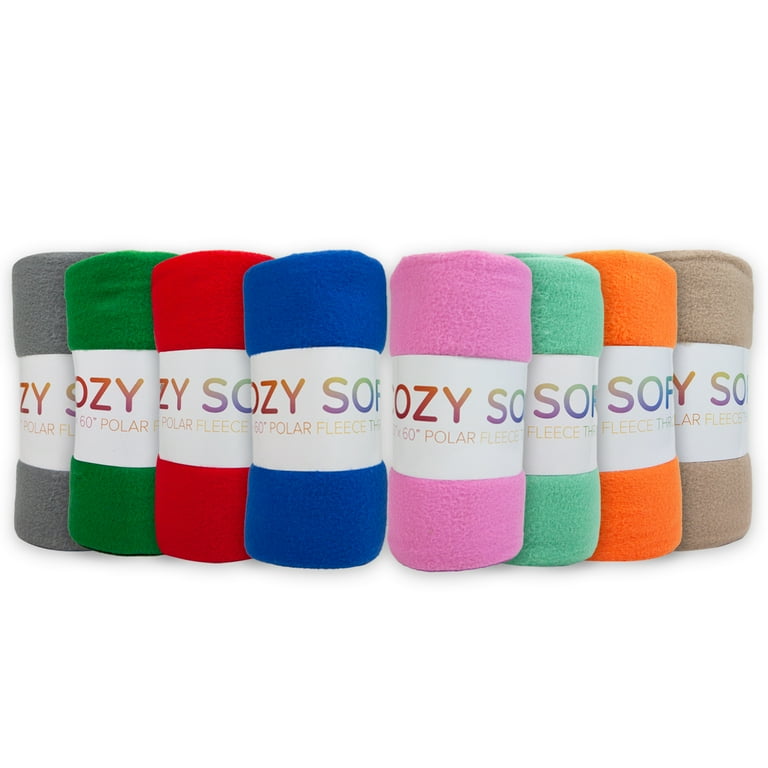 50 x 60 ultra soft 2025 fleece throw blanket assorted colors