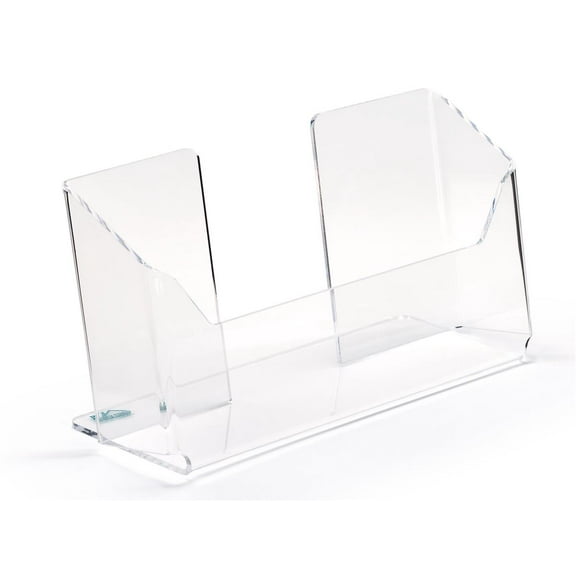 Case of 25, Clear Acrylic Literature Holders for Tabletop, Single Pocket Accommodates 9"w Brochures