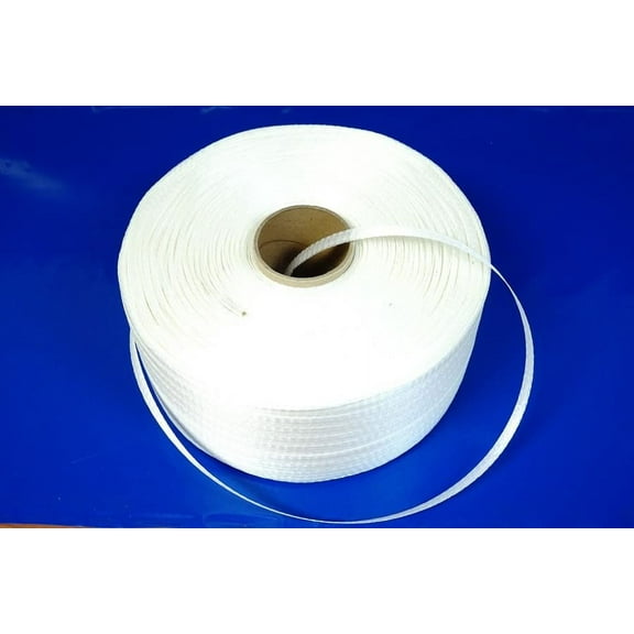 Case of 4 - 1/2" x 3900' Cross Woven Poly Strapping Cord for Shrink Wrap Installation