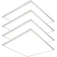 thumbnail image 1 of Premium Backlit 2ft x 2ft Flat Panel LED Ceiling Light Fixture - 4 Pack, 30W, 4000 Lumens, 5000K - Energy-Efficient, Easy to Install Ceiling Lights for Commercial and Residential Spaces, 1 of 7
