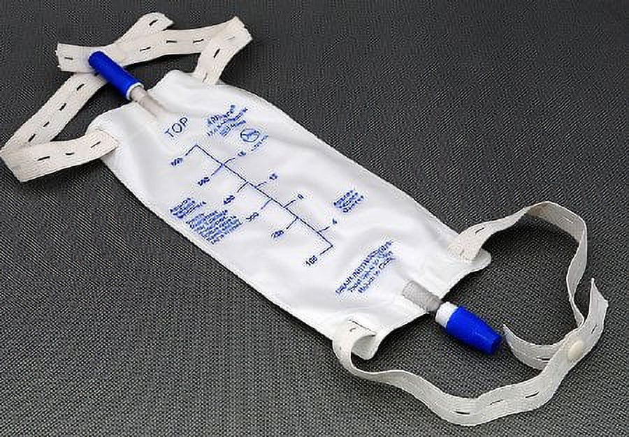 Case of 48 - AMSure Urinary Drain Bag, Anti-Reflux Valve / Twist Drain Valve, Sterile, Fluid Path 900 mL, Vinyl