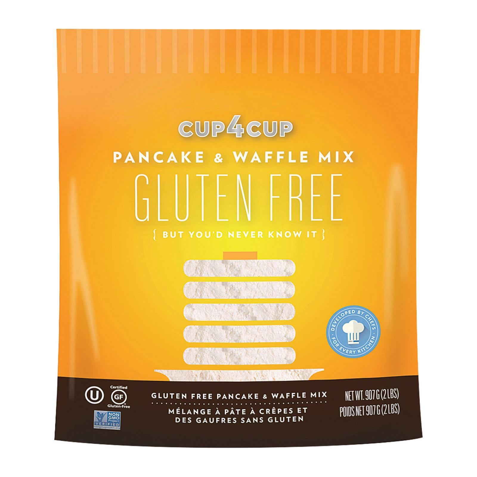 (Case of 6 )Cup 4 Cup - Gluten Free Baking Mix - Pancake & Waffle - 2 lb.