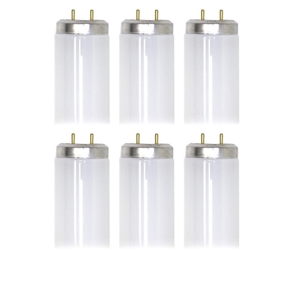 (Case of 6) GE 68853 - F32T8/SPX50/ECO2 Straight T8 Fluorescent Tube, 32 Watt 48 inch 5000K, 2900 lumens