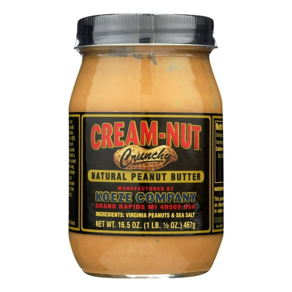 Case of Cream Nut Crunchy Peanut Butter - (6 Jars)