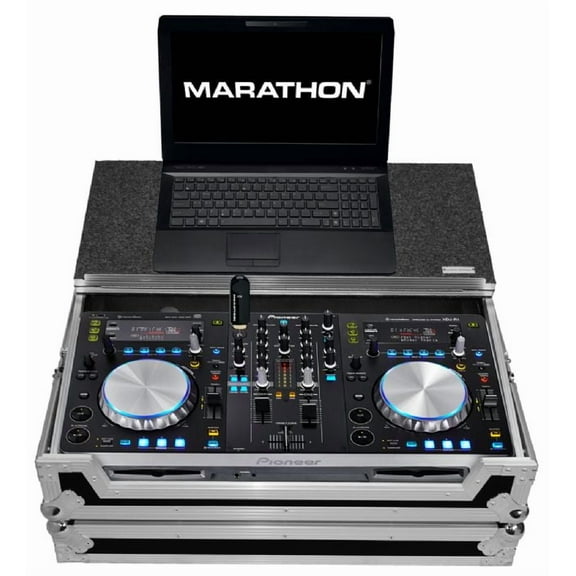 Case-to-Hold one Pioneer XDJR1 DJ Music Controller plus Laptop Shelf