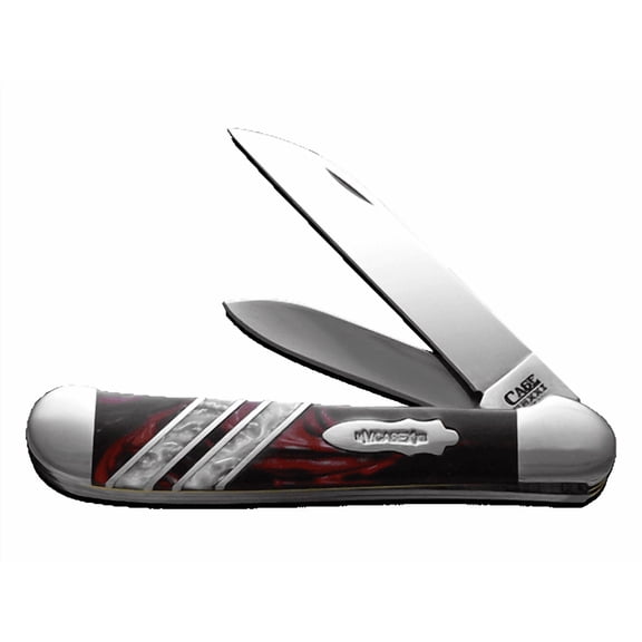 Case xx Knives Copperhead Vault Collection 1/250 Man in Black & White Pearl Corelon Stainless Pocket Knife