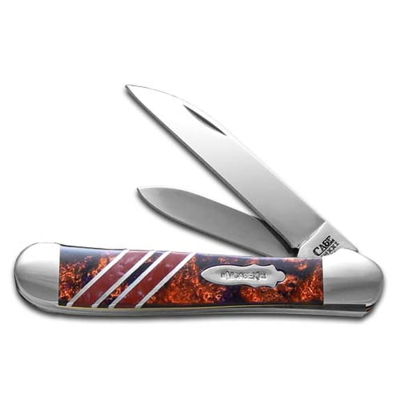 Case xx Knives Copperhead Vault Collection 1/250 Maroon Pearl & Sundance Corelon Stainless Pocket Knife