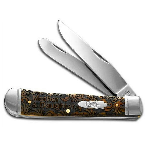 Case xx Knives Mother & Daughter Antique Bone Trapper 1/500 Stainless Pocket Knife