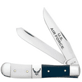 thumbnail image 1 of Case XX Knives Case XX U.S. Air Force Blue and White Synthetic Center Bolster Trapper Gift Set, 1 of 6