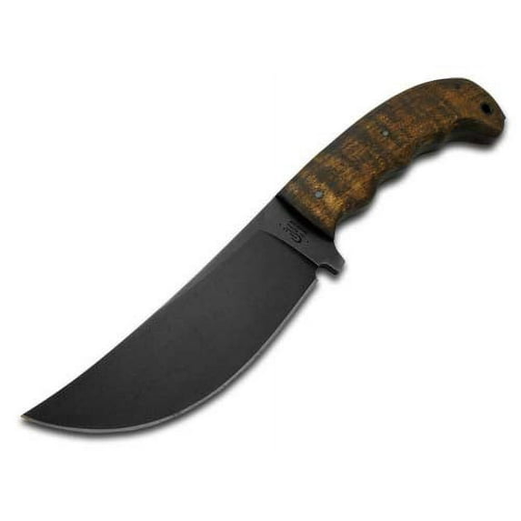 Case xx & Winkler Curly Maple Wood Hambone Fixed Blade Carbon Steel Knife Knives