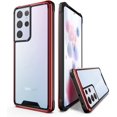 thumbnail image 1 of CaseBorne ArmadilloTek R Compatible with Samsung Galaxy S21 Ultra 5G Hybrid Clear Case (2021 Release) - Red, 1 of 4