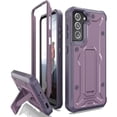 thumbnail image 1 of Caseborne ArmadilloTek V Series Case Compatible with Samsung [Galaxy S21 FE 5G] Case Military Grade Full-Body Rugged with Built-in Kickstand [Screenless Version] - Purple, 1 of 5