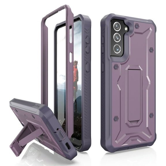 CaseBorne ArmadilloTek V Case for Samsung [Galaxy S22+ Plus 5G] with Kickstand Full-Body Multi-Layer Rugged - Purple