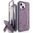 thumbnail image 1 of CaseBorne ArmadilloTek V Case for [iPhone 13] with Built-in Screen Protector & Kickstand Full-Body Multi-Layer Rugged - Purple, 1 of 5