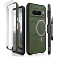 thumbnail image 1 of CaseBorne Compatible with Google Pixel 8 Pro Protective Case - Compatible with MagSafe, Slim Yet Rugged with Tempered Glass Screen Protector and Belt Clip Holster - Green, 1 of 6