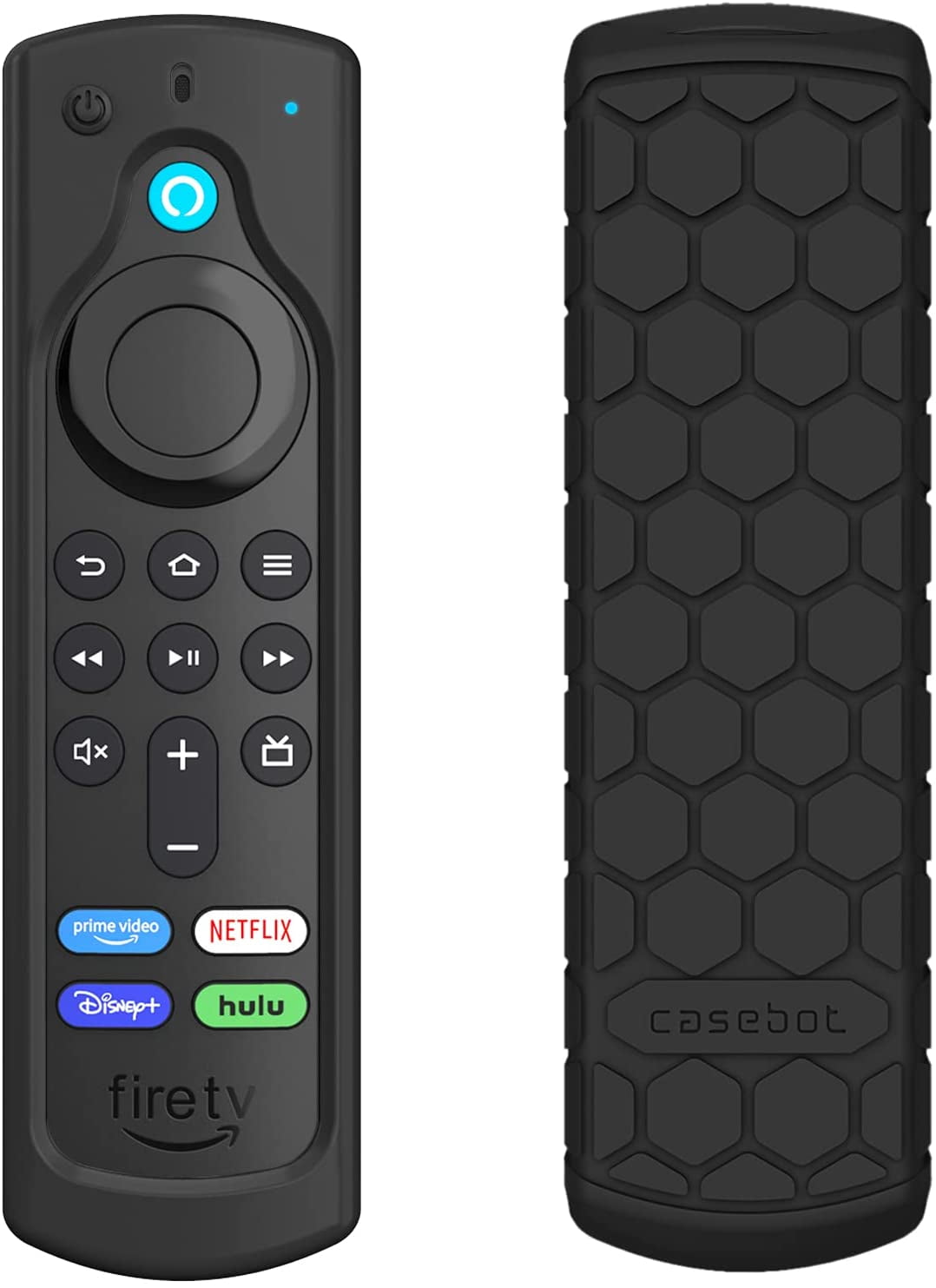 Amazon Fire TV Stick 4K  3rd Gen  Remote Silicone Case For Apple Airtag Black