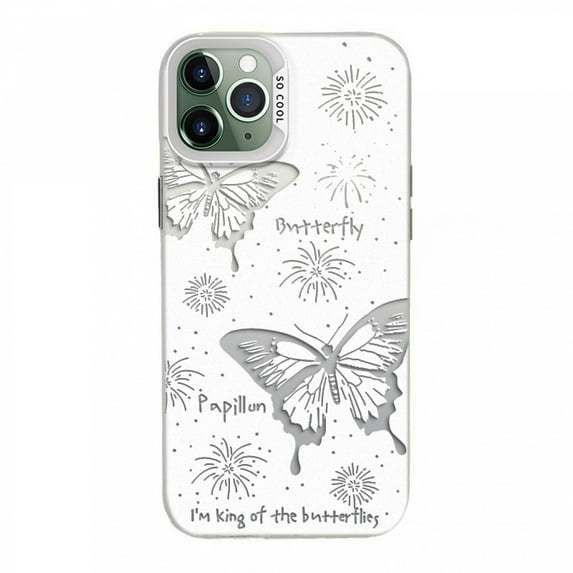 CaseCaca Elegant Hollow-Out Butterfly Pattern Phone Case for iPhone 16 Pro