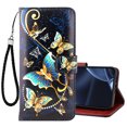 thumbnail image 1 of CaseHome Samsung Galaxy S25+ Wallet Case for Women, Aesthetic Blue Butterfly Pattern Magnetic Closure PU Leather Flip Cover with Card Holder and Kickstand Protective Phone Case, 1 of 7