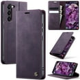 thumbnail image 1 of CaseMe Calf Leather Lining Microfibre Wallet Case for Samsung Galaxy S23 Plus 6.6-inch with RFID Blocking,Magnetic Closure,Card Slots,Cash Slot,Kickstand,Shockproof Flip Folio Protective Phone Case, 1 of 10
