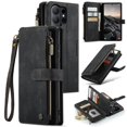 thumbnail image 1 of CaseMe Case for Samsung Galaxy S26 Ultra 5G Wallet Case for Women Men, Fashion Durable PU Leather Magnetic Flip Lanyard Strap Wristlet Zipper Card Holder Wallet Phone Case for Galaxy S26 Ultra 6.9", 1 of 9