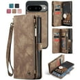 thumbnail image 1 of CaseMe Leather Case for Google Pixel 10 / 10 Pro,2 in 1 Detachable Wallet Case with 8-Card Holder Zipper Bills Slot,Magnetic Shockproof Flip Leather Cover Zipper Pocket Phone Cases,Brown, 1 of 9