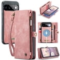 thumbnail image 1 of CaseMe Leather Case for Google Pixel 11 / 11 Pro,2 in 1 Detachable Wallet Case with 8-Card Holder Zipper Bills Slot,Magnetic Shockproof Flip Leather Cover Zipper Pocket Phone Cases,Pink, 1 of 10