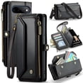 thumbnail image 1 of CaseMe Leather for Google Pixel 11 Pro XL Case Wallet【RFID Blocking】with 10-Card Holder Zipper Bills Slot, Soft PU Leather Magnetic Shoulder Wrist Strap for Google Pixel 11 Pro XL Wallet Case Women, 1 of 10