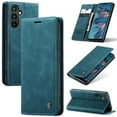 thumbnail image 1 of CaseMe Leather for Samsung Galaxy A34 Case, Flip Wallet Leather Case with Card Holder Magnetic Closure Shockproof Kickstand Protective Phone Cases Cover for Samsung Galaxy A34 6.6-inch,Blue, 1 of 12