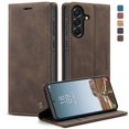 thumbnail image 1 of CaseMe Leather for Samsung Galaxy A37 5G Case, Flip Wallet Leather Case with Card Holder Magnetic Closure Shockproof Kickstand Protective Phone Cases Cover for Samsung Galaxy S26+ 5G 6.7",Coffee, 1 of 10