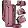 thumbnail image 1 of CaseMe Leather for Samsung Galaxy S22Ultra Case Wallet【RFID Blocking】with 10-Card Holder Zipper Bills Slot, Soft PU Leather Magnetic Shoulder Wrist Strap for Samsung Galaxy S22Ultra Wallet Case Women, 1 of 11