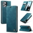 thumbnail image 1 of CaseMe Leather for iPhone 14 Pro Max Case, Flip Wallet Leather Case with Card Holder Magnetic Closure Shockproof Kickstand Protective Phone Cases Cover for iPhone 14 Pro Max,Blue, 1 of 12