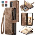 thumbnail image 1 of CaseMe Phone Case Wallet Case for Samsung Glalxy Z Fold 6 PU Leather Magnetic Handbag Zipper Pocket Card Slots, 1 of 7