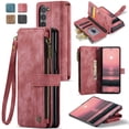 thumbnail image 1 of CaseMe Phone Case Wallet Case for Samsung Glalxy Z Fold 6 PU Leather Magnetic Handbag Zipper Pocket Card Slots, 1 of 7
