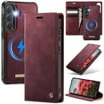 thumbnail image 1 of CaseMe Wallet Case for Samsung Galaxy S23 FE Compatible with Magsafe, 2-in-1 PU Leather【RFID Blocking】Flip Card Holder Stand Shockproof Magnetic Detachable Cover for Samsung Galaxy S23 FE 6.4", 1 of 10