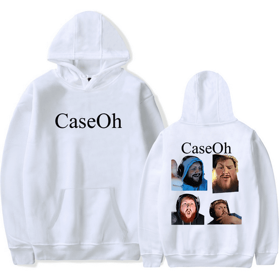 CaseOh Classic Hoodie Men's Hip Hop Printing Pullover Hooded Sweatshirts