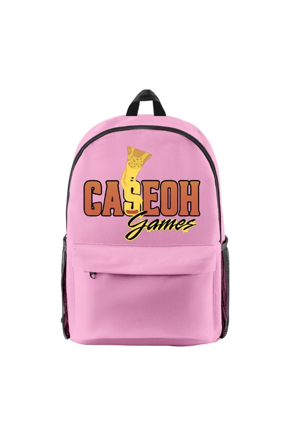 CaseOh Games Backpack Hip Hop Travel Bag Funny Daypack Casual Fashion Zipper Bag