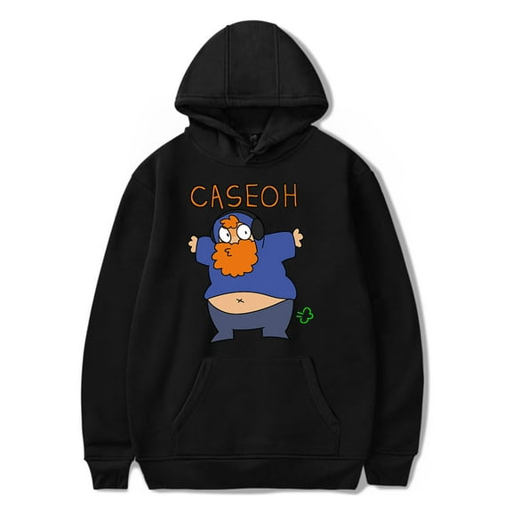 CaseOh Merch Hoodie Men's Hip Hop Printing Pullover Hooded Sweatshirts