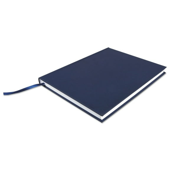 Universal Casebound Hardcover Notebook 10 1/4 x 7 5/8 Dark Blue Linen 66352