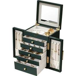 8-Tier Jewelry Box, Cloud White, Large Capacity, Drawers, Modern