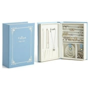 Casegrace Diary Jewelry Box With Magnetic Lock Leather Double Side Organizer For Women Girls Earrings Ring Necklace Storage Case