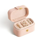 Casegrace Mini Travel Jewelry Box Proposal Ring Case Women Girls Earrings Holder Organizer PU Leather Portable Ring Box Jewelry Storage Boxes