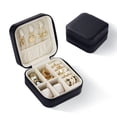 thumbnail image 1 of Casegrace Mini Travel Jewelry Box for Women Girl Leather Gift Display Jewellery Case Earrings Ring Necklace Jewelry Storage Organizer, 1 of 9