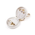 thumbnail image 1 of Casegrace Portable Jewelry Box With Keychain, Ladies Bag Pendant Ornaments, Travel Jewellery Storage Box, Ring Holder, Necklace Earrings Mini Circular Organizer Box, 1 of 6