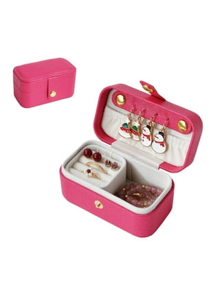 Cheer.US Small Jewelry Box, Travel Mini Organizer Portable Display Storage  Case Travel Jewelry Organizer Jewelry Holder Case for Rings Earrings