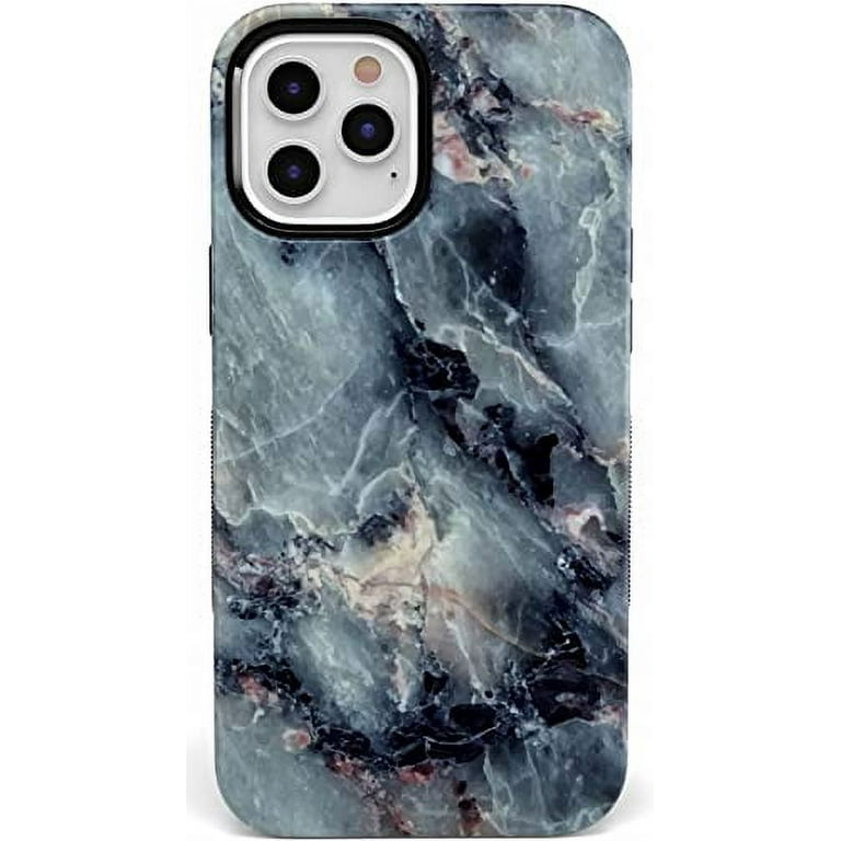 Casely iPhone 11 Pro Max Phone Case Classic Blue Marble Case 360 Degree Coverage for Your Phone Precise Cutouts 1mm Raised Lip Camera