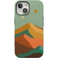 thumbnail image 1 of Casely iPhone 15 Case | Endless Peaks | Colorblock Mountain | Compatible with MagSafe | Bold Protective Design, 1 of 9