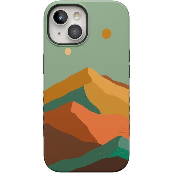 Casely iPhone 15 Case | Endless Peaks | Colorblock Mountain | Compatible with MagSafe | Bold Protective Design