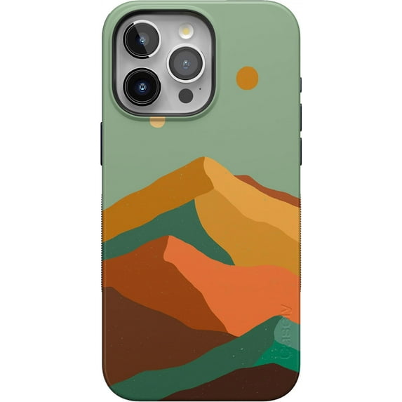 Casely iPhone 15 Pro Max Case | Endless Peaks | Colorblock Mountain | Bold Case | Compatible with MagSafe and Action Button