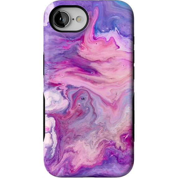 Casely iPhone 16e Case | Tie Dying Over You | Purple Marble | Compatible with MagSafe | Bold Protective Design